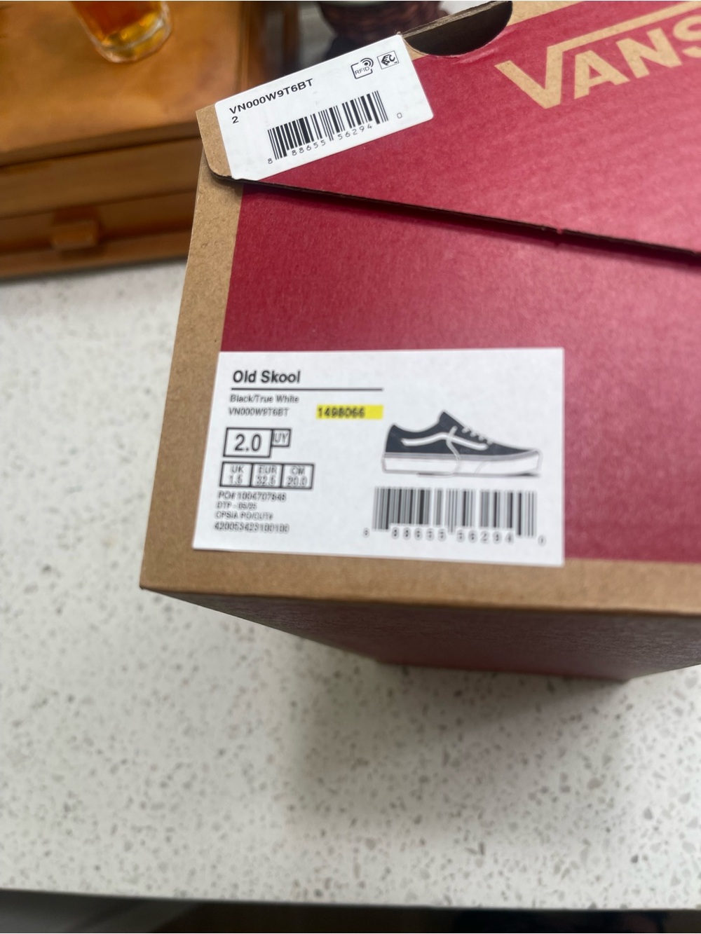 Vans Old Skool Men’s Sneakers — Black/True White